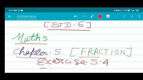 std-6 math chapter-5 FRACTION exercise-5.4