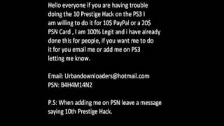 MW2: 10th Prestige Hack [PS3]