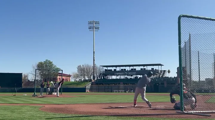 Hayden Birdsong vs. Willy Adames Live Batting Practice with SF Giants! (2025 MLB Spring Training)