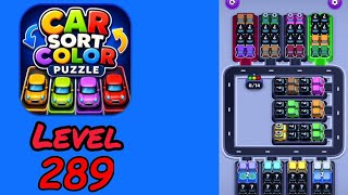 Car Sort Color Puzzle Level 289 Walkthrough