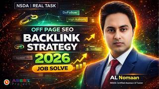 NSDA Assessment 2026 | Website Backlink Job Solve | Off Page SEO Strategy (Bangla) | ASSET Project