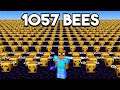 Using 1,057 MINECRAFT BEES To Kill My Enemies...