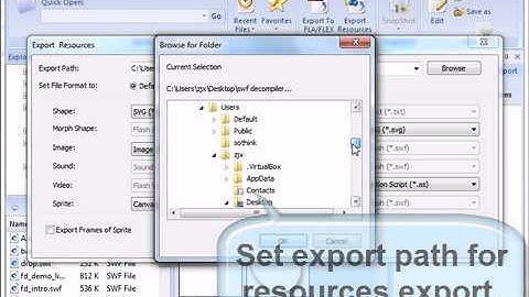 How to extract resources from SWF file?