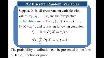 SM025 9.2 Pt1 Probability distribution function