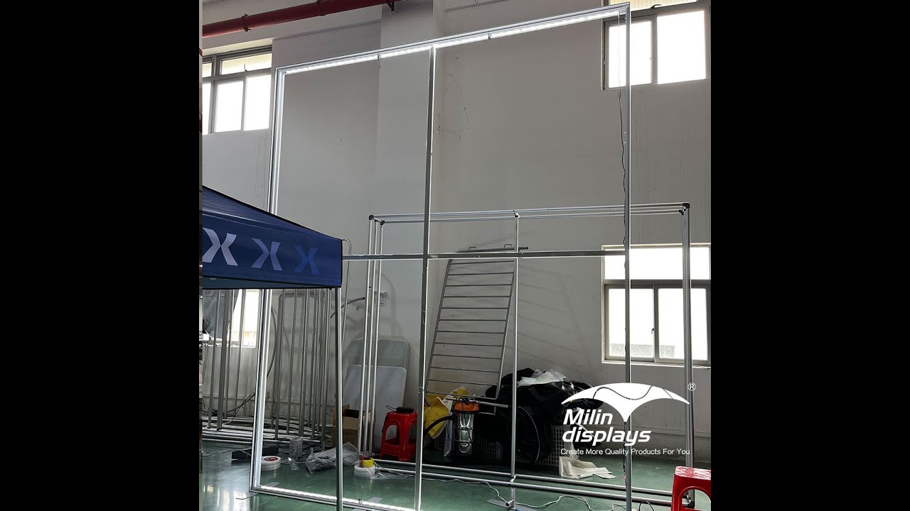 SEG light box frame installation - YouTube