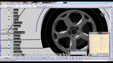 Video Tutorial on Modeling Lamborghini Gallardo in CATIA Part 14