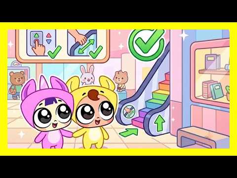 Escalator Safety for Kids! 🔼 Fun Rules & Adventures | Doo Bee Doo Kids!