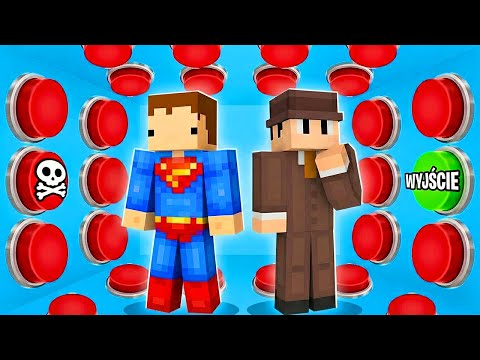 100 PRZYCISKÓW, ALE TYLKO JEDEN NAS UWOLNI W MINECRAFT!