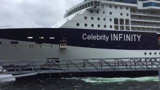 Celebrity Infinity slams into Ketchikan Dock 06/03/16