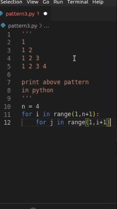 Print Triangle Pattern Using Python | Pattern | Traingle Pattern - 4 ...