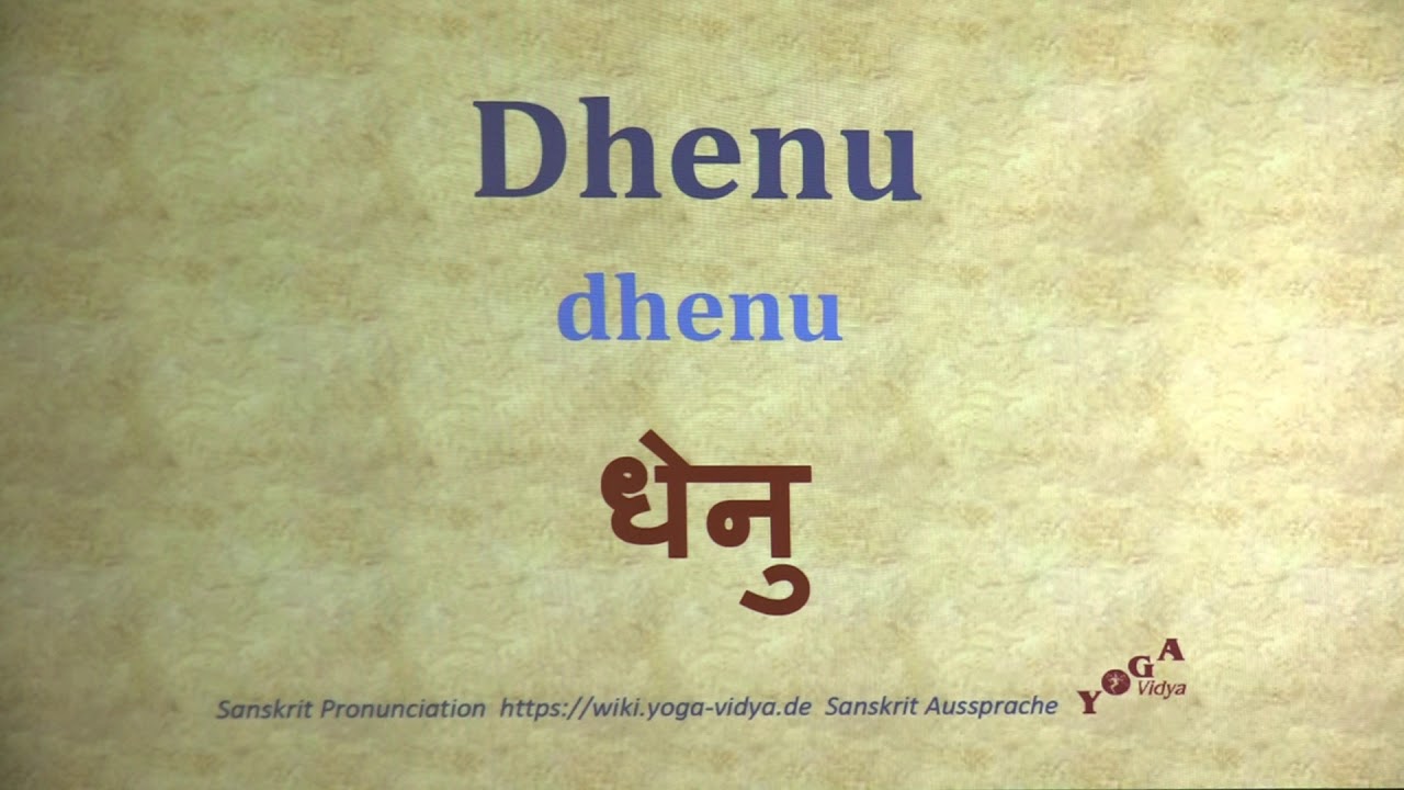 dhenu essay in sanskrit