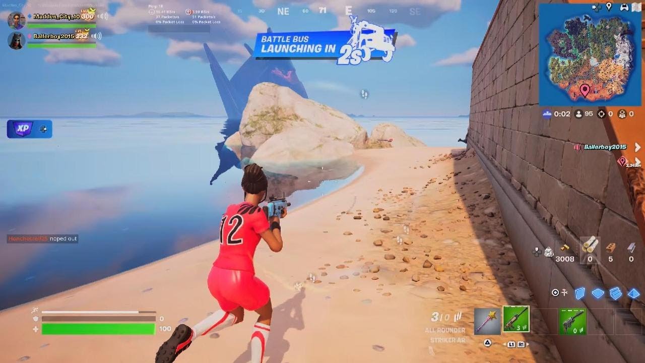 Battle royale, rafts mythic and medallion/ got 200 pumped by bot - YouTube