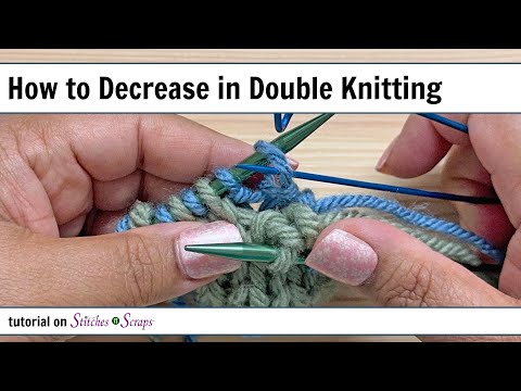 How to Decrease in Double Knitting
