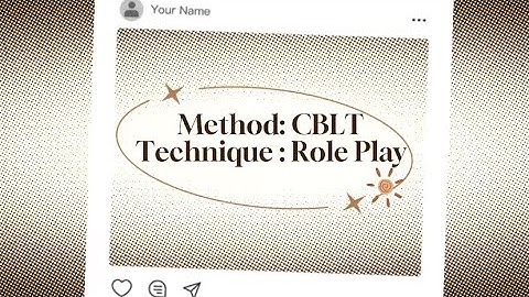 The Teaching Simulation of Competency-Based Language Teaching (CBLT)