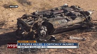 3 dead in rollover crash on I-15, 2 critical