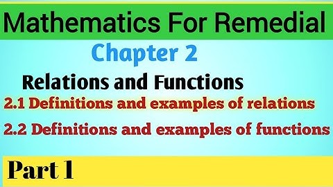 Remedial Mathematics Chapter 2 Part 1 ||ሪሚዲያል ሂሳብ ክፍል አንድ ll