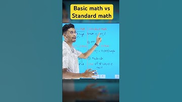 Basic math vs Standard math 😇| Kon si math le ?? | Detailed comparison 📕Class 9 Math |#maths