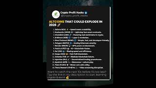Altcoins That Could Explode in 2026 🚀
