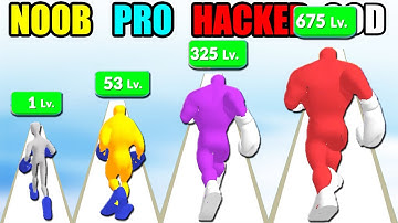 NOOB vs PRO vs HACKER vs GOD in Hit Rush