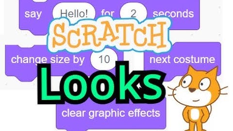 Scratch How To Use Looks Blocks | Scratch Beginner Tutorial