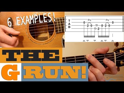 the-"g-run"---6-examples-|-bluegrass-guitar-lesson-with-tab