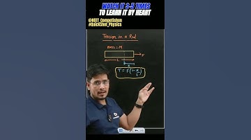 Formula Of Tension in A Rod | QuickShot Physics | #shorts #neetpreparation #ncert #physics #neet2025