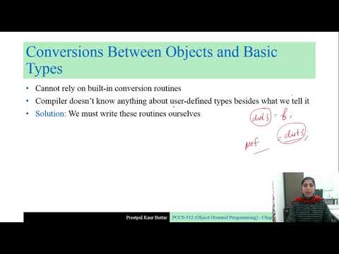 16.2 Conversions Objects and Between Basic Types