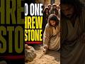 😳 What Did Jesus Write In The Sand? ⏳ #god #bible #history