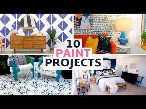 10 DIYs With Just Paint (Transform Your Space in a Weekend!)