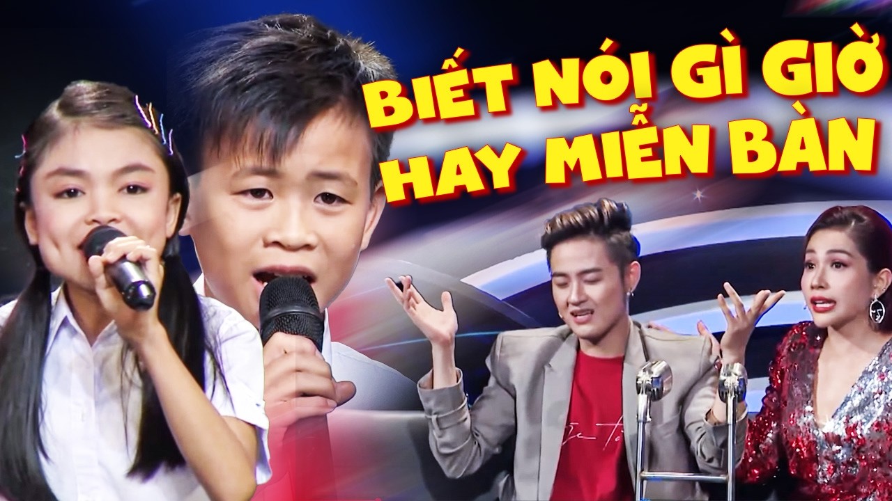 Giám khảo CẠN LỜI trước cặp nhí bởi phần HÁT 