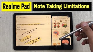 Realme Pad Note Taking Limitations , Multitasking and Reading