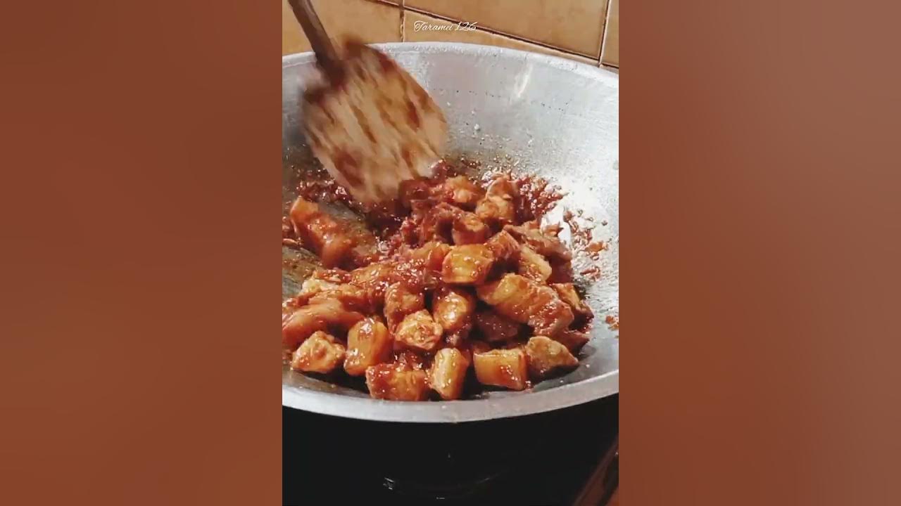 Masak babi kecap pedas sederhana rasa restoran#babikecap#sweetpork#lucurow#videoviral#shorts