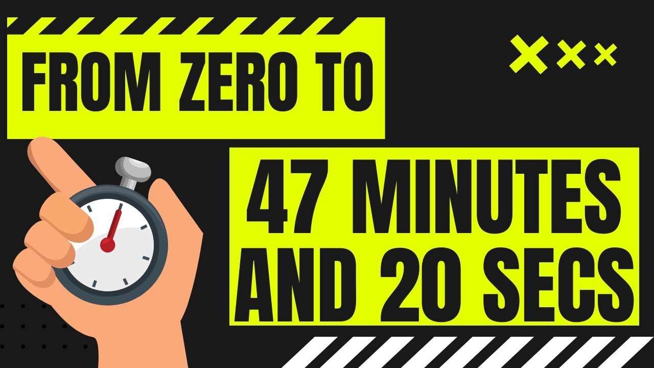 TIMER ! from 0 to 47 min and 20 secs  in minutes and seconds / 47' 20" 