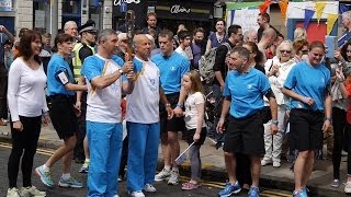 Queen's Baton Relay in Edinburgh on 14 June 2014