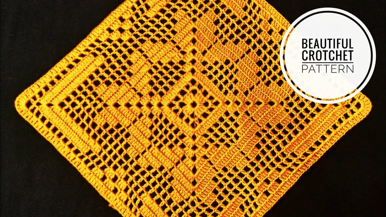 Crochet Design ( Thalposh / Table Cloth / Placemat / Cushion Cover ) in Hindi - Woolen Craft 171