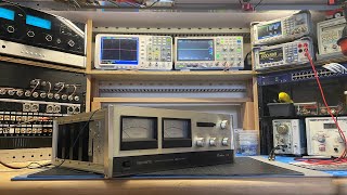 Accuphase P-300 ~ Restoration Part 5 ~ Filter Capacitors, Amplifier & Meter Adjustments, LED Lamps screenshot 4