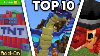 Top 10 FREE Minecraft Addons in The Marketplace!