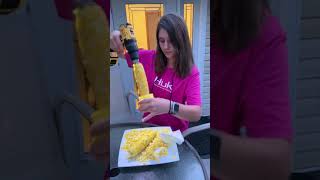 Sweet Corn with Dewalt drill. Check out a fast way to chuck and freeze corn on the cob! Farmers way!