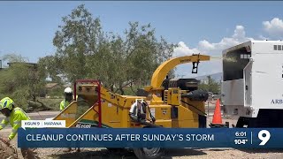 Cleanup efforts continue in Marana after Sunday's storm screenshot 5