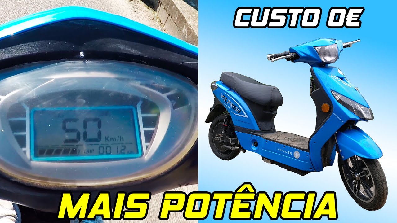 AUMENTEI A POTÊNCIA DA SCOOTER ELÉTRICA! (Power shunt MOD)