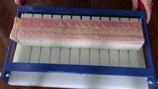Cutting Calypso Moon soap