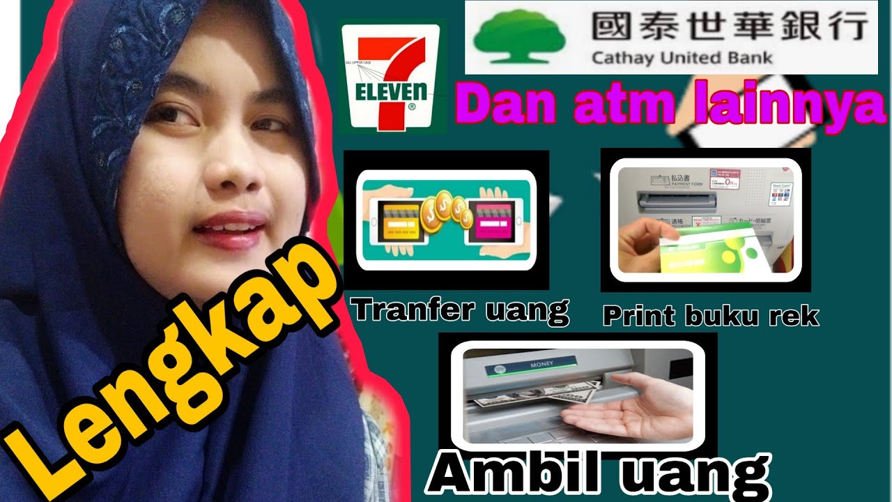 Cara transfer, print buku rekening, dan ambil uang di seluruh atm