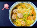 🥢Blitzschnell fertig: Suppe mit Chinakohl und Fleischbällchen【chinesisch kochen rezepte】