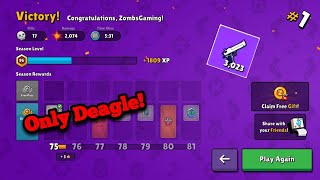 Highest Kill Game In Fortnite - zombs royale 17 kills only deagle