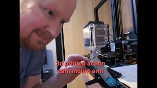 How to 3D print a gopro action cam mount for the Ender3 3D printed on an Ender3 3D printer.