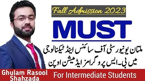 MUST | Multan University of Science & Technology | Undergraduate Programs