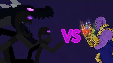 Endermen,Muntant Enderman and Enderdragon vs Thanos | AUTO RPG Anything