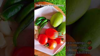 Viral kache aam or tamatar ki chutney 😋 #viralvideo #recipe #shortvideo #mango #trending