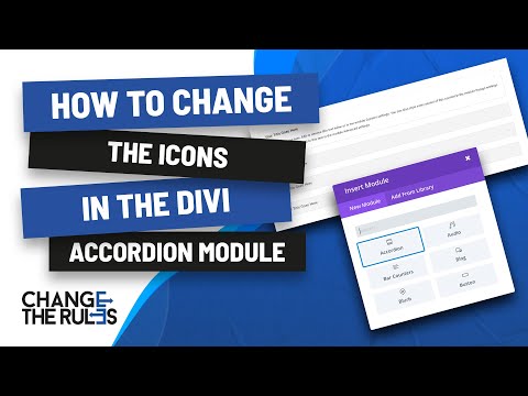 How To Change The Icons In The Divi Accordion Module