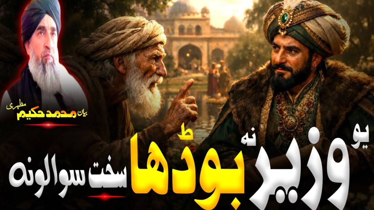 Pashto Bayan/maulana hakeem mazhari seb/یو بوڈھا سڑی او وزیر قصہ 
